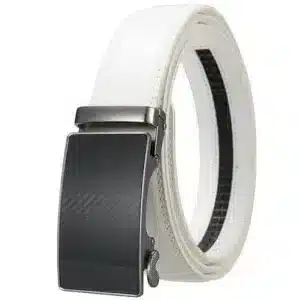 Ceinture en cuir blanc
