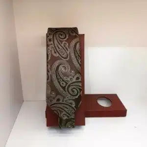 Heren Bruine Paisley Stropdas