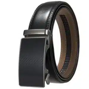 Ceinture en cuir noir