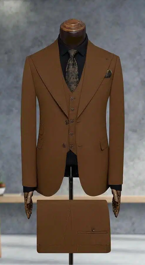 Brown Wedding Suit