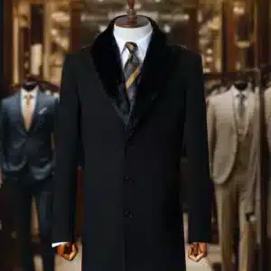 Zwarte Bontkraag Jacket