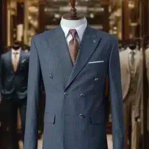 De Navy driedelige met dubbelrijs vest