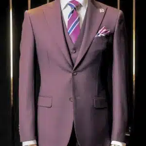 Deep Purple Wedding Suit