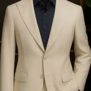 Cream-Colored Wedding Suit