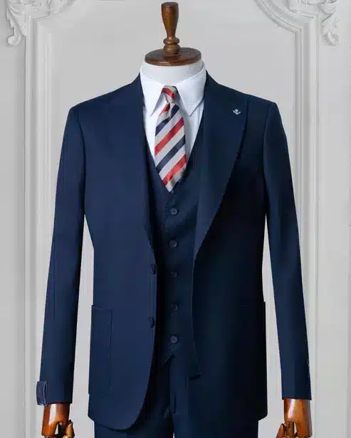 Blauw Groot maat pak